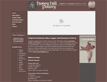 Tablet Screenshot of honeyhillpottery.us